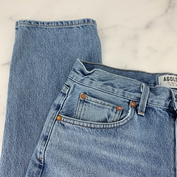 AGOLDE Rigid Riley High Rise Straight Crop Jeans - Picture 8 of 16